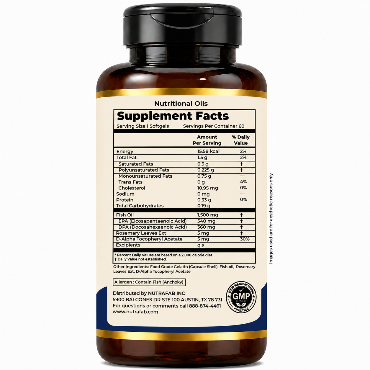 Nutrafab Fish Oil 1500 mg
